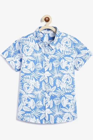 Campana Boys Floral Opaque Printed Casual Shirt