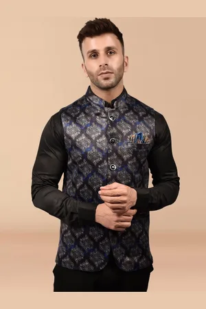 Moda Rapido Printed Woven Nehru Jacket