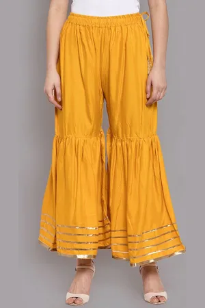 Moda Rapido Women Embellished Smart Fit Flared Wide Leg Trousers