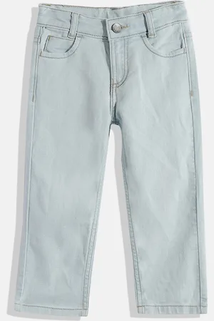HERE&NOW Boys Straight Fit Clean Look Stretchable Jeans
