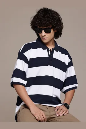 Roadster Striped Polo Collar T-shirt