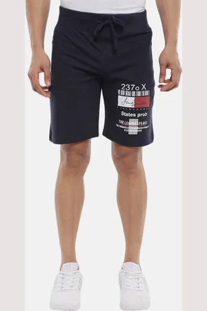 V-Mart Men Navy Blue Printed Shorts