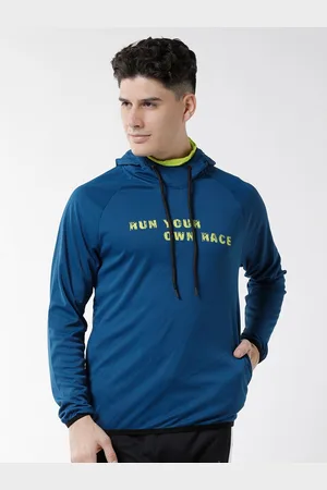 WROGN Men Typography Printed Hooded Sweatshirt