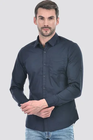 NUMERO UNO Men Solid Slim Fit Shirt