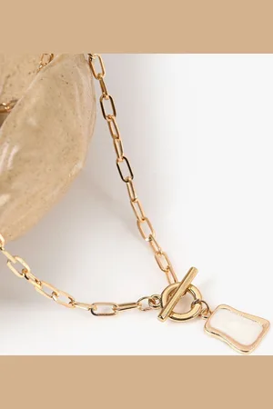 Kazo Gold-Plated Pendant Chain Necklace