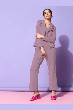 Moda Rapido Notched Lapel Collar Neck Long Sleeves Balzer With Trousers Co-Ords