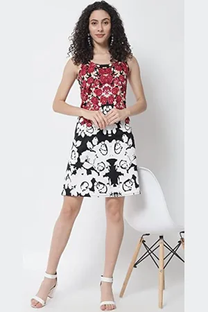 Tulsattva Floral Printed Fit & Flare Dress