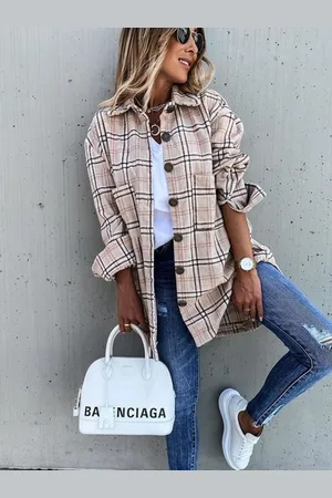 HERE&NOW Women Original Tartan Checks Opaque Checked Casual Shirt