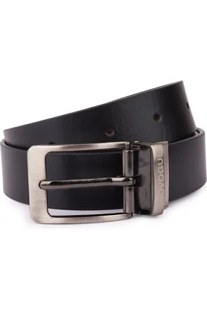 Provogue Men Leather Reversible Buckle Belt
