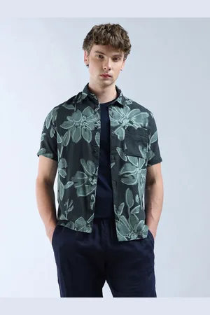 Flying Machine Men Classic Floral Opaque Printed Formal Shirt