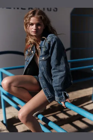 H&M Embroidered Denim Jacket