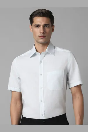 Louis Philippe Vertical Striped Classic Cotton Opaque Formal Shirt
