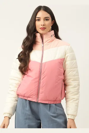 Elle Women Multicoloured Colourblocked Padded Jacket