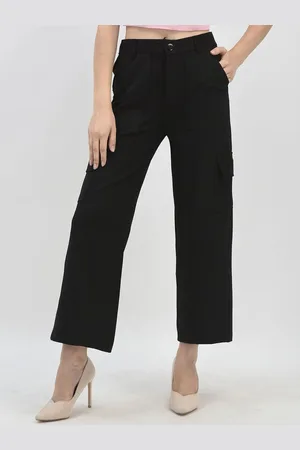 Chemistry Women Relaxed Straight Leg High-Rise Cargos Trousers