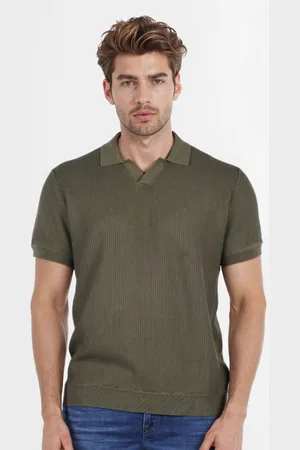 Celio Men Polo Collar Applique T-shirt