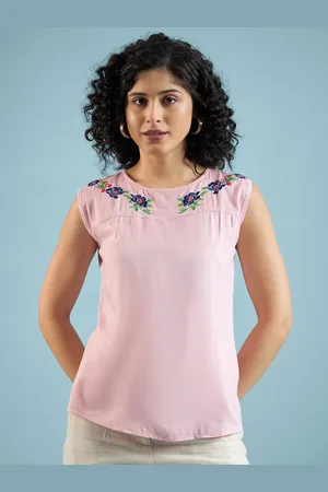 Mayra Women Round Neck Sleeveless Top