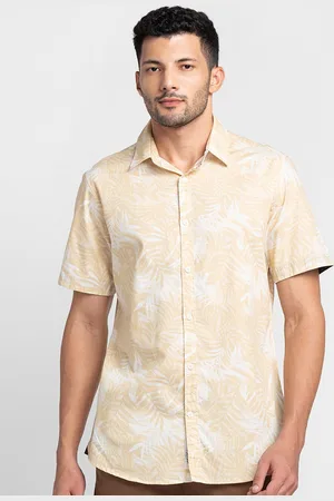 Being Human Slim Fit Floral Printed Opaque Casual Shirt
