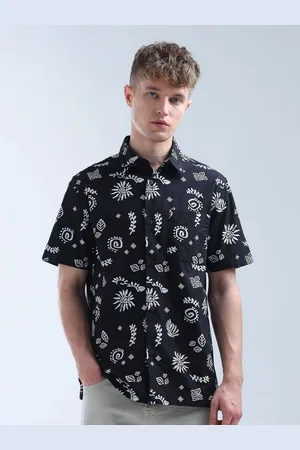 Flying Machine Men Classic Floral Opaque Printed Casual Shirt