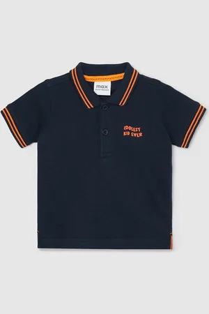 Max Collection Boys Polo Collar Applique T-shirt