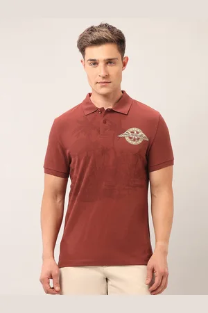 Ralph Lauren Men Brand Logo Printed Polo Collar Pockets Slim Fit T-shirt