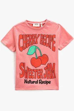 Koton Girls Graphic Printed Pure Cotton T-shirt