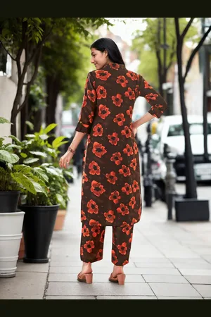 Moda Rapido Printed Tunic With Trouser Co-Ords