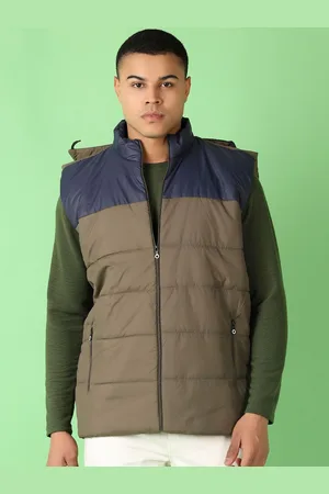 V-Mart Men Hooded Colourblocked Cotton Casual Padded Jacket