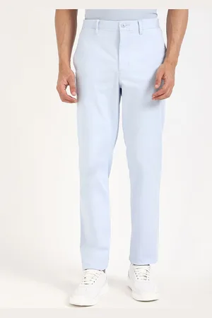 Tommy Hilfiger Fashion Men Cotton Straight Fit Mid-Rise Flat-Front Chinos Trousers