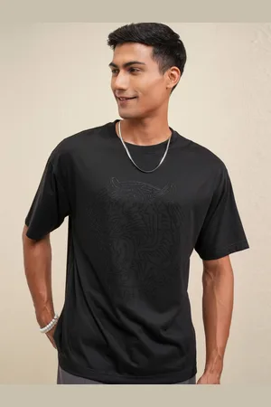 LocoMotive Premium Men Graphic Printed Round Neck Relaxed Fit Tshirt