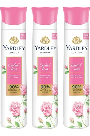 YARDLEY LONDON Set Of 3 English Rose Refreshing Body Spray - 150 ml Each