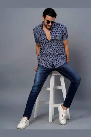 Jaipur Standard Floral Opaque Printed Cotton Casual Shirt
