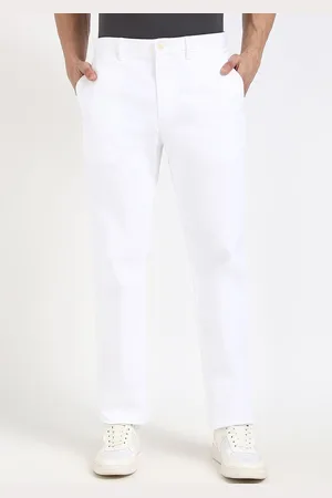 Tommy Hilfiger Men Straight Fit Chinos Mid-Rise Trousers