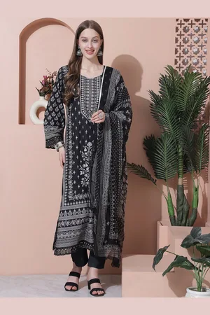 Stylee Lifestyle Floral Printed Pure Cotton Unstitched Dress Material