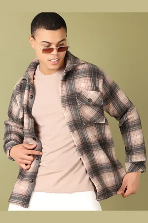 V-Mart Men Checked Sweatshirt
