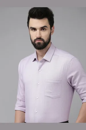 Arrow Men Lavender Original Slim Fit Pure Cotton Formal Shirt