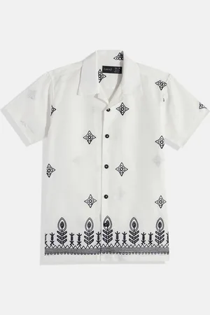 CAVIO Boys Comfort Embroidered Wrinkle Free Pure Cotton Casual Shirt