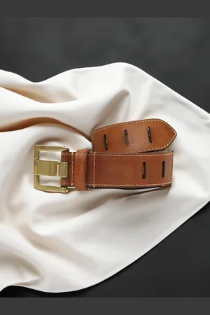 ART N VINTAGE Men Textured Leather Casual Belt