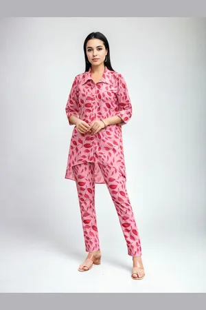 Moda Rapido Printed Shirt With Trousers Co-Ords