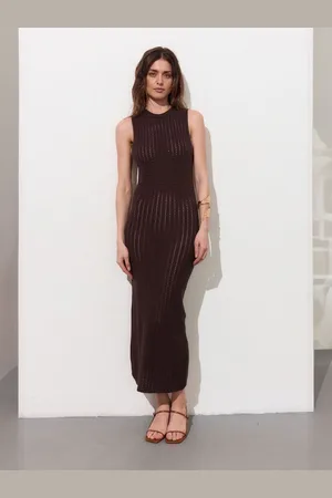 HERE&NOW Women Open Knit Sweater Dress