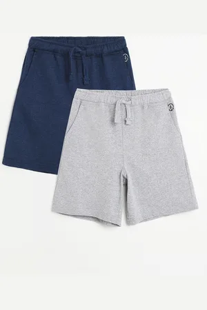 Campana Boys Pack of 2 Regular Fit Solid Cotton Shorts