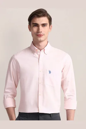 U.S. Polo Assn. Men Classic Button-Down Collar Solid Cotton Casual Shirt