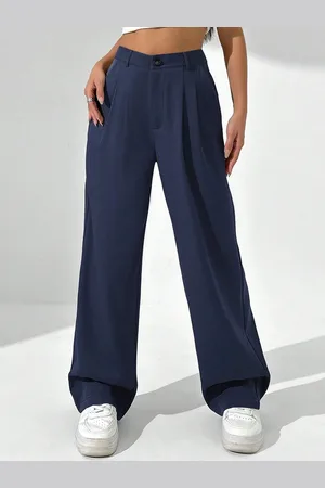Chemistry Women Comfort Flared High-Rise Trousers