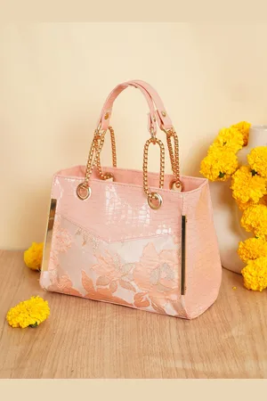 FABBHUE Women Floral Printed Structured Handheld Bag