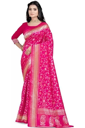 Saadhvi Floral Zari Pure Silk Designer Kanjeevaram Saree