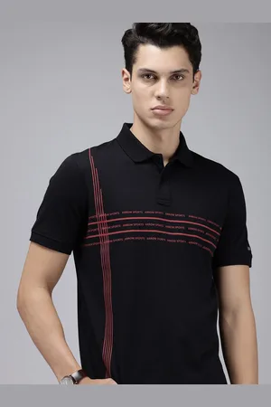 Arrow Geometric Printed Polo Collar T-shirt