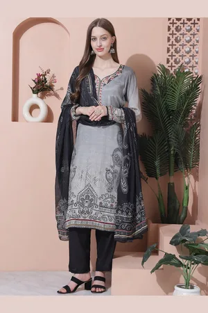 Stylee Lifestyle Embroidered Pure Silk Unstitched Dress Material