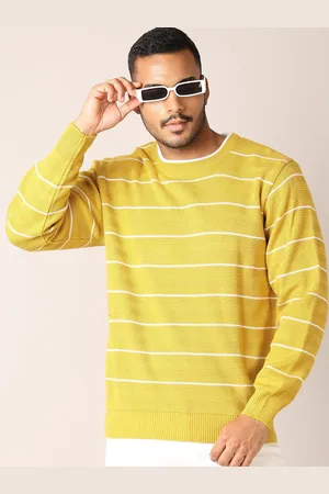 V-Mart Men Striped Pullover