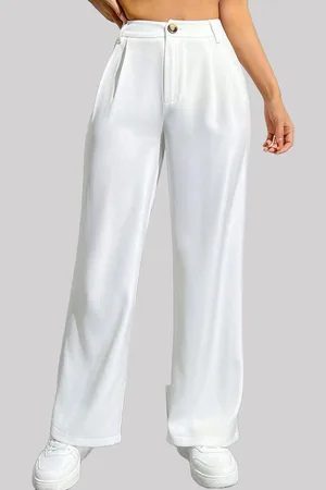 Chemistry Women Custom Straight Fit High-Rise Trousers
