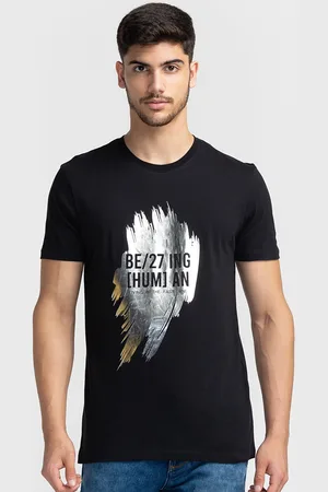 Being Human Typography Printed Round Neck T-shirt