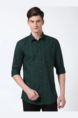 Peter England Men Slim Fit Floral Opaque Printed Casual Shirt